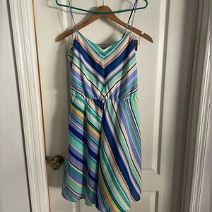 LC Lauren Conrad Pastel Striped Midi Dress